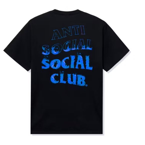 Anti Social Social Club Fire Inside Tee Black Brand New DS - Picture 1 of 2